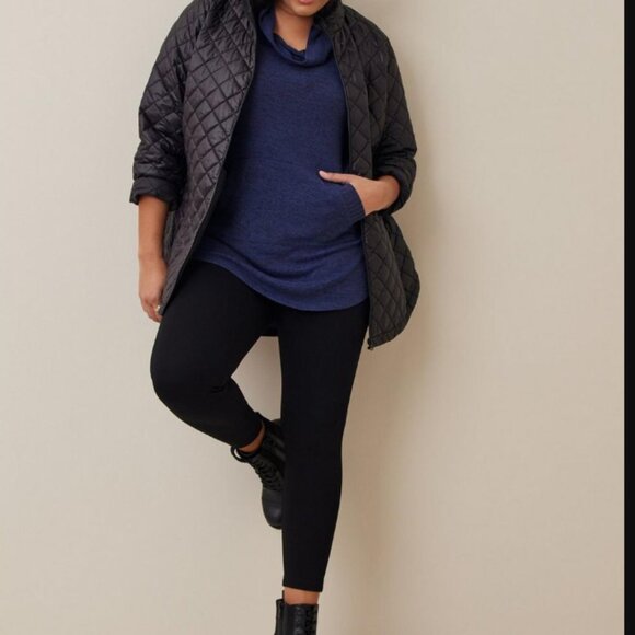 Torrid Super Soft Plush Cowl Neck Raglan Tunic Sweater sweatshirt 3x NWT NEW - Picture 3 of 6